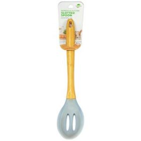 Biosmart Silicone and Bamboo Slotted Spoon