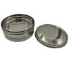 Greentainers BPA Free Stainless Steel Round 2-Tier Container with Lid