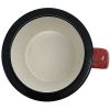 15oz Maroon Ceramic Campfire Mug with White Interior