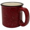 15oz Maroon Ceramic Campfire Mug with White Interior