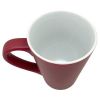 14oz Medium Maroon Ceramic Cafe Mug with White Interior