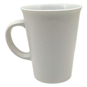 14 oz White Matte Ceramic Coffee Mug