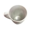 14oz White Elegant Ceramic Mug