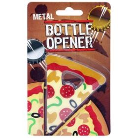Metal Pizza Slice Bottle Opener