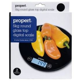 Propert 5 kg 11 lb Glass Top Digital Food Scale