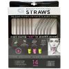 G Force 14 Pack Reusable Stainless Steel Straw Set