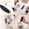 Peach Street Milk Frother in Black