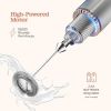 Peach Street Milk Frother with Stand in Orange