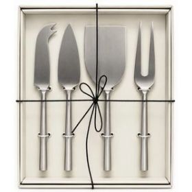 Thirstystone Brushed Silver Cheese Knives Set