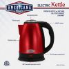 Americana Classics 1.8L Rapid Boil Electric Tea Kettle in Red