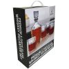 Appetit 5 Piece Vintage Ice Cut Whiskey Decanter and Glasses Set