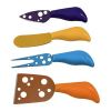 5 Piece Colorful Non Stick Cheese Butter Knife Spreaders Set