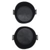 2 Pack Round Heat Resistant Air Fryer Silicone Liners