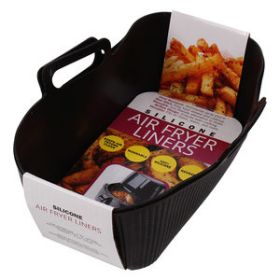 2 Pack Rectangle Heat Resistant Air Fryer Silicone Liners