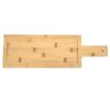 Bamboo Charcuterie Serving Board with Handle and Riser