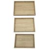 3 Piece Nesting Serving Tray Set