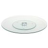 Turntable Rotating Round Glass Serving Tray Platter