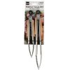 2 Piece Kitchen Tongs Set with Beech Wood Studded Handles