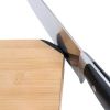 15.75" x 11.75" Bamboo Cutting Board with Built-In Knife Sharpener