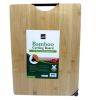 15.75" x 11.75" Bamboo Cutting Board with Built-In Knife Sharpener