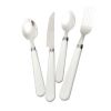16 Piece Cutlery Set with White Handles