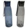 24 oz Spill Resistant Plastic Portable Water Bottle Jar with Silicone Handle in Assorted Colors