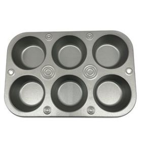 6-Cup Non-Stick Cupcake and Muffin Bakeware Pan