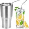 4 Pack Stainless Steel Reusable Straws