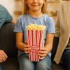 35 oz. Red Striped Popcorn Bucket