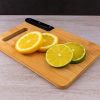 Bamboo Cutting Board with Built-In Knife