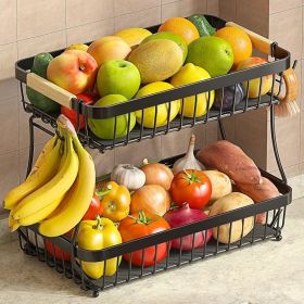 Fruit Basket for Kitchen Counter  Banana Hangers Pro Detachable Metal