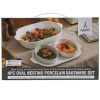 Appetit 4 Piece Rectangle Nesting Porcelain Bake & Serve Set